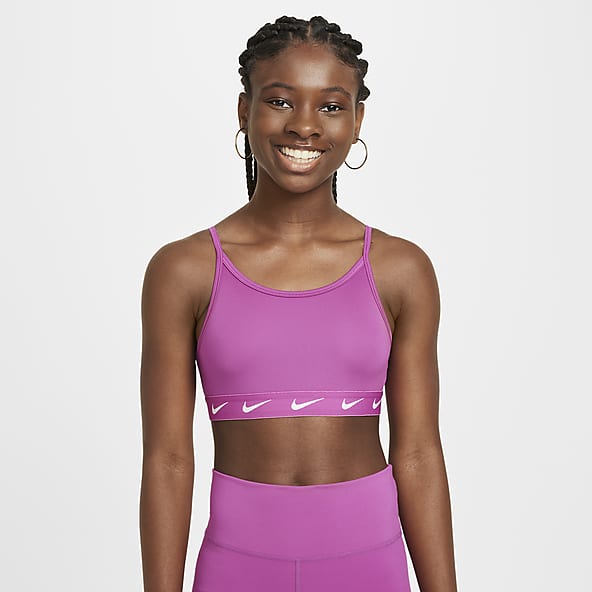 Girls Light Support Sports Bras. Nike LU